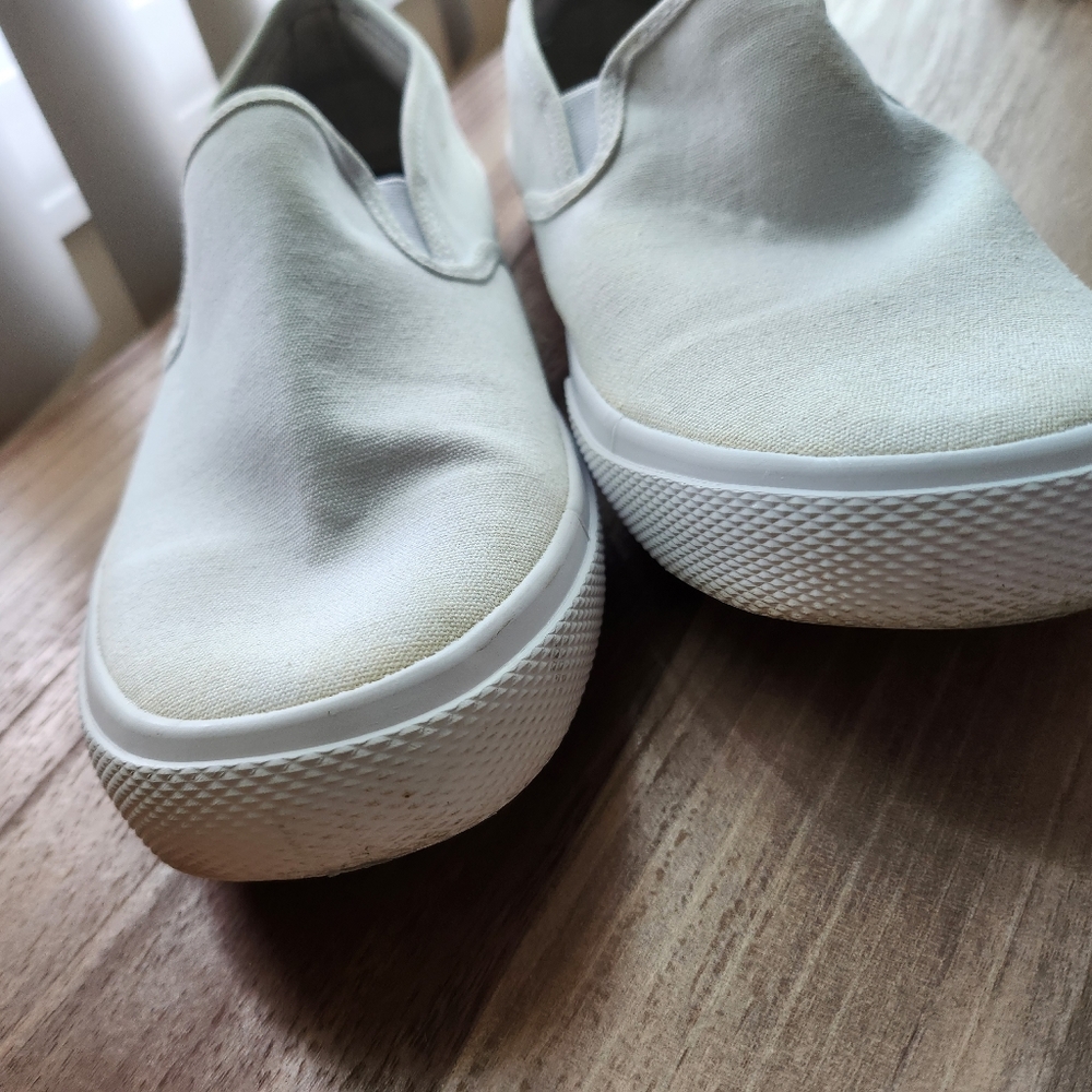 Womens White slip on Amazon essentials sneaker 8 - Picture 3 of 9